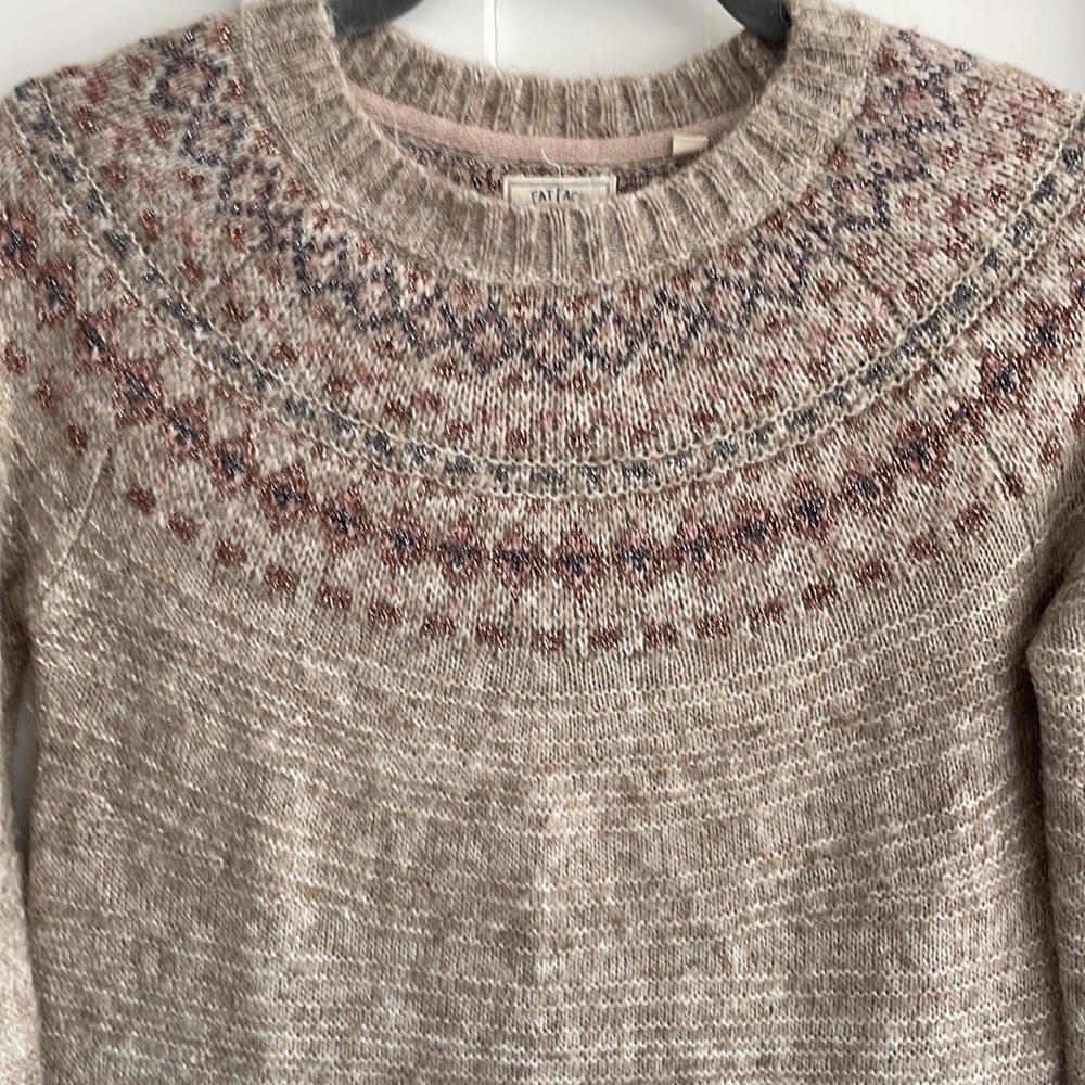 FatFace Fair Isle Metallic Erica Jumper - Picture 3 of 9